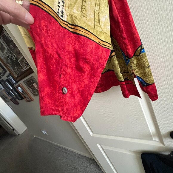 Chico's Design bright colored blouse - Picture 6 of 9